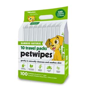 皮膚毛髮護理 清潔美容用品 Petkin 天然青竹蘆薈潔身紙 旅行裝 (PN5573)