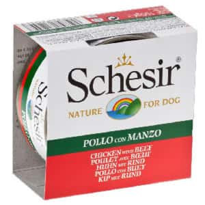 BLUE BAY 狗罐頭 Schesir 啫喱狗罐頭 雞肉及牛肉 150g