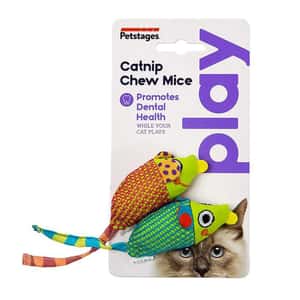 木天蓼 貓草 貓玩具 Catstages 貓草嚼嚼鼠孖裝 Catnip Chew Mice (LP327) (新舊包裝隨機發貨)