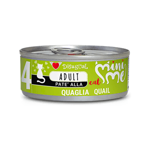 Disugual 貓罐頭 Disugual 意極鮮 貓罐頭 貓主食罐 MINI ME4 無穀物鵪鶉配方 85g (MIME007) | 意大利製造 - 限時試食價
