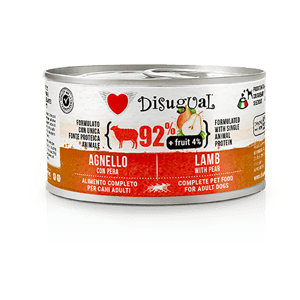 Disugual 狗罐頭 Disugual 意極鮮 狗罐頭 狗主食罐 92%鮮肉 無穀物羊肉及梨 150g (FRUT101) | 意大利製造