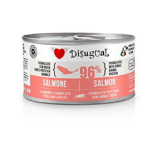 Disugual 狗罐頭 Disugual 意極鮮 狗罐頭 狗主食罐 96%極品鮮肉 單一蛋白配方 三文魚 150g (DSGV103) | 意大利製造