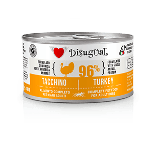 Disugual 狗罐頭 Disugual 意極鮮 狗罐頭 狗主食罐 96%極品鮮肉 單一蛋白配方 火雞 150g (DSGV112) | 意大利製造
