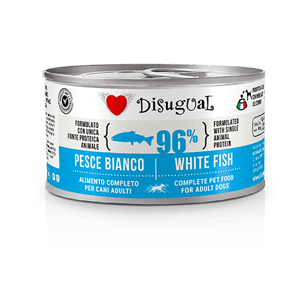 Disugual 狗罐頭 Disugual 意極鮮 狗罐頭 狗主食罐 96%極品鮮肉 單一蛋白配方 白魚 150g (DSGV104) | 意大利製造