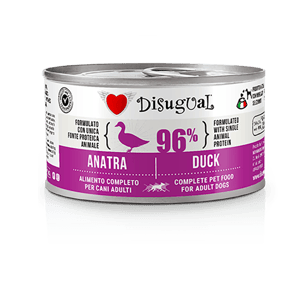 Disugual 狗罐頭 Disugual 意極鮮 狗罐頭 狗主食罐 96%極品鮮肉 單一蛋白配方 鴨肉 150g (DSGV108) | 意大利製造