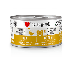 Disugual 狗罐頭 Disugual 意極鮮 狗罐頭 狗主食罐 96%極品鮮肉 單一蛋白配方 鵝肉 150g (DSGV114) | 意大利製造