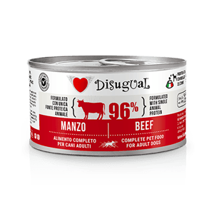Disugual 狗罐頭 Disugual 意極鮮 狗罐頭 狗主食罐 96%極品鮮肉 單一蛋白配方 牛肉 150g (DSGV105) | 意大利製造