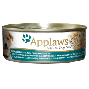 Applaws 狗罐頭 狗濕糧推薦：Applaws 狗罐頭 天然優質雞柳及吞拿魚及蔬菜 Chicken Breast with Tuna and Vegetables 156g (3003)