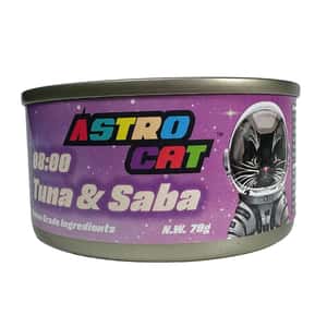 ASTRO CAT 貓罐頭 ASTRO CAT 貓罐頭 無穀物肉絲湯罐 沙巴魚+吞拿魚 70g (P00158-1)