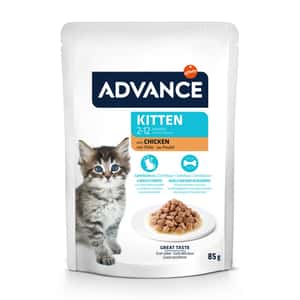 ADVANCE 貓罐頭 ADVANCE 貓濕糧 日常護理 幼貓配方 雞肉 85g X 4包 (964531)