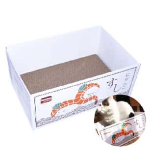 貓抓板 貓爬架 貓玩具 瓦楞紙二合一貓抓板貓窩 三文魚