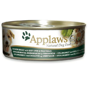 Applaws 狗罐頭 狗濕糧推薦：Applaws 狗罐頭 天然優質雞柳及牛肝及蔬菜 Chicken Breast with Beef Liver and Vegetables 156g (3006)