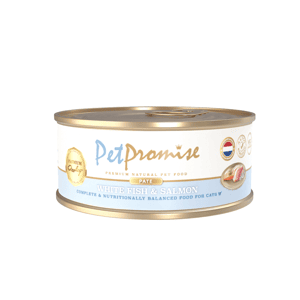 Pet Promise 貓罐頭 Pet Promise 貓罐頭 荷蘭罐 AAFCO 主食罐 白魚和三文魚肉醬 40g - 限時試食價