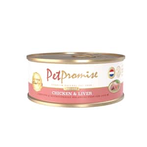 Pet Promise 貓罐頭 Pet Promise 貓罐頭 荷蘭罐 AAFCO 主食罐 雞肉和雞肝慕斯 40g - 限時試食價