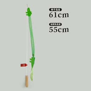 貓抓板 貓爬架 貓玩具 HelloDOG 貓玩具 玩具嚴選 逗貓棒 海帶魚或鱷魚 1支 (隨機款式)