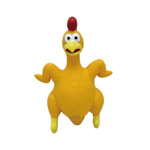 其他 狗玩具 HelloDOG 狗玩具 玩具嚴選 乳膠磨牙耐咬發聲尖叫雞 (顏色隨機)