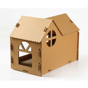 HelloDOG 玩具嚴選 瓦楞紙貓抓板 貓別墅貓屋 (圖片6)