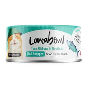 Loveabowl 貓罐頭 Loveabowl 貓罐頭 護毛吞拿魚紅鯛魚 70g (LBCE056)