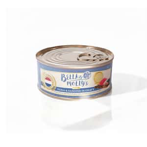 Bella and Mollys 貝莉 貓罐頭 Bella & Molly's 荷蘭罐 貓罐頭 AAFCO 主食罐 去毛球 沙甸魚及吞拿魚肉塊 40g - 限時試食價