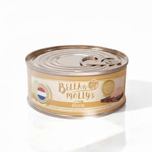 Bella and Mollys 貝莉 貓罐頭 Bella & Molly's 荷蘭罐 貓罐頭 AAFCO 主食罐 低敏配方 鴨肉肉醬 156g