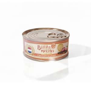 Bella and Mollys 貝莉 貓罐頭 Bella & Molly's 荷蘭罐 貓罐頭 AAFCO 主食罐 護眼配方 雞肉及雞肝慕絲 40g - 限時試食價