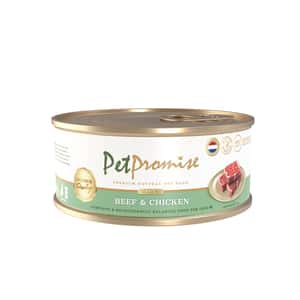 Pet Promise 貓罐頭 荷蘭罐 AAFCO 主食罐 牛肉及雞肉肉醬 80g - 限時試食價 (圖片3)