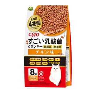 CIAO 貓糧 CIAO 貓糧 4兆個乳酸菌健腸配方 雞肉味 190g×8袋 (P-313)