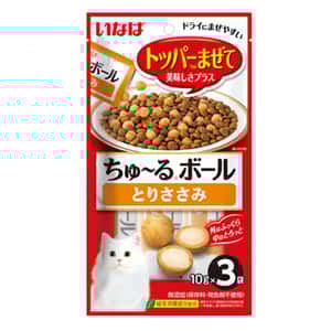 CIAO 貓零食 貓零食 CIAO 貓零食 軟心粒粒 雞肉味 10g×3袋 (QSC-324)