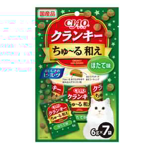 CIAO 貓零食 貓零食 CIAO 貓零食 夾心餅 扇貝味 6g×7袋 (P-461)