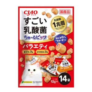 CIAO 貓零食 貓零食 CIAO 貓零食 夾心餅 海鮮及雞肉混合味 12g×14袋 (CS-216)