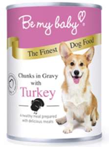 Be My Baby 狗罐頭 狗濕糧推薦：Be my baby 罐裝狗濕糧 汁煮火雞 Turkey 370g (停售)