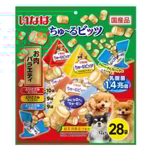 CIAO 狗零食 狗零食 CIAO 狗零食 1.4兆乳酸菌 夾心餅 芝士及牛肉及雞軟骨味 12g×28袋 (DS-412)