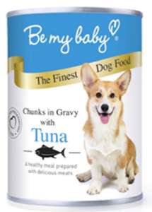 Be My Baby 狗罐頭 狗濕糧推薦：Be my baby 罐裝狗濕糧 汁煮吞拿魚 Tuna 370g (停售)