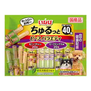 CIAO 狗零食 狗零食 CIAO 狗零食 眼睛健康夾心卷 雞肉牛肉混合味 40本 (DS-354)
