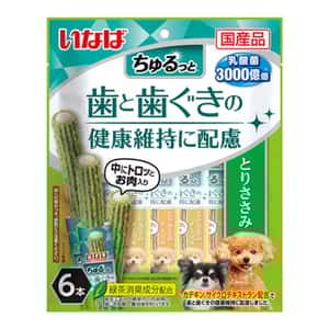 CIAO 狗零食 狗零食 CIAO 狗零食 3000億乳酸菌夾心卷 牙齒健康配方 雞肉味 6本 (DS-345)