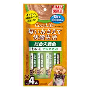 CIAO 狗零食 狗零食 CIAO 狗肉泥 CozyLife 1000億乳酸菌 綜合營養雞肉味14g×4本 (DS-375)