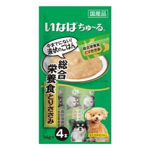 CIAO 狗零食 狗零食 CIAO 狗肉泥 綜合營養 雞肉肉醬 14g×4本 (D-105)