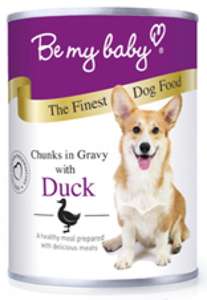 Be My Baby 狗罐頭 狗濕糧推薦：Be my baby 罐裝狗濕糧 汁煮鴨肉 Duck 370g (停售)