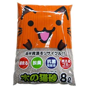 貓糧及貓砂 清貨特價區 喵喵戰隊 木の貓砂(橙) 8L