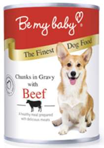 Be My Baby 狗罐頭 狗濕糧推薦：Be my baby 罐裝狗濕糧 汁煮牛肉 Beef 370g (停售)