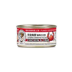 貓犬王 貓罐頭 貓犬王 貓罐頭 蟹肉及雞肉肉絲湯主食罐 80g