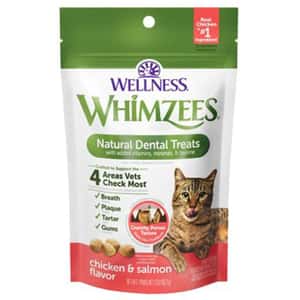 WHIMZEES 貓零食 WHIMZEES 貓用潔齒餅 三文魚味 2oz (20250806)