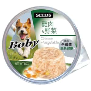 SEEDS 狗罐頭 SEEDS 狗餐盒 雞肉+野菜 80g (boby03)