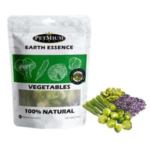 PETMIUM 貓零食狗零食 PETMIUM 貓狗小食 凍乾蔬菜(孢⼦⽢藍, 紫⽢藍, ⻄蘭花, 秋葵) 15g (pm82224) 