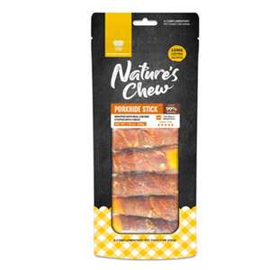 Natura Nourish 狗零食推薦：NATURA NOURISH Nature's Chew 豬⽪磨牙棒雞⾁芝⼠ 200g (DT91534) 