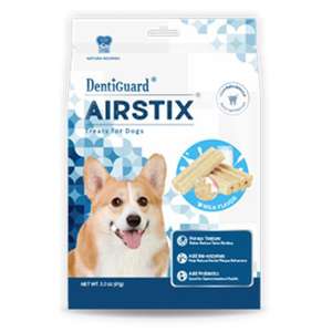 Natura Nourish 狗零食推薦：NATURA NOURISH Airstix 空氣潔⿒棒 牛奶味 mini 91g (DT71945)