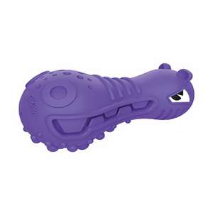 GiGwi 狗玩具推薦：GiGwi DUMBBELL HEADS 潔⿒漏食發聲啞鈴 河馬 (8047) 