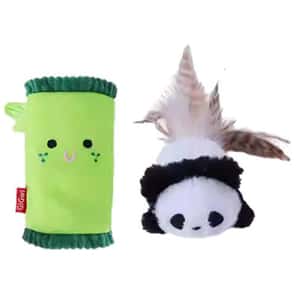 其他 貓玩具 GiGwi 羽毛響紙貓薄荷系列 竹筒熊貓 (7473) 