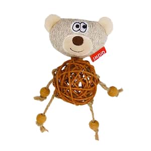 其他 貓玩具 GiGwi Catch & Scratch藤球鈴鐺 熊 (7345)  