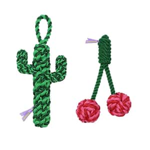 其他 狗玩具 VETRESKA 繩結狗玩具 仙人掌/櫻桃 (款式隨機) 